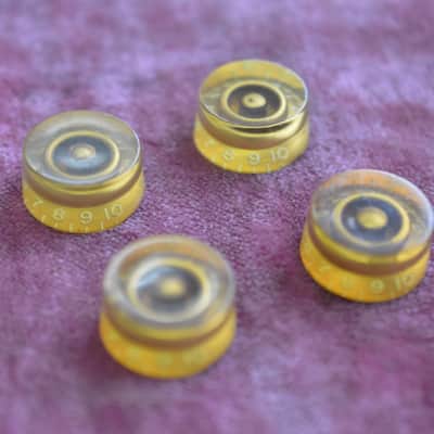 Vintage 1955 Gibson Gold Barrel Knobs Les Paul Goldtop 1954 Standard 1953 ES-175 image 3