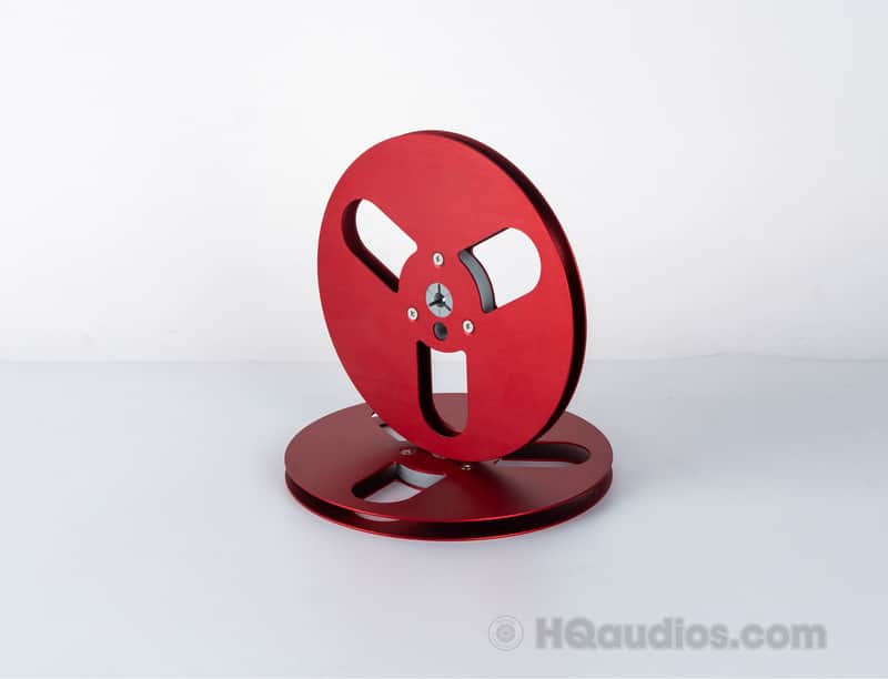 Aluminum Empty Tape Reel for Reel To Reel Tape Recorder (Single) – 7 inch – Red Color 1Yr WRT image 1