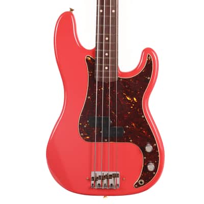 Fender Custom Shop Pino Palladino Signature Precision Bass Relic Fiesta Red over Desert Sand image 2