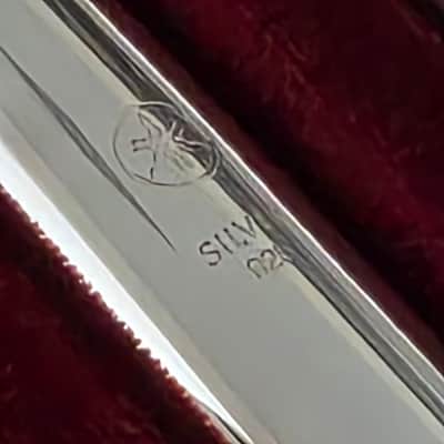 Yamaha YFL-483 (500 series equivalent) Flute – SS Headjoint Open Hole, Inline G, C Foot SN 001680 image 3