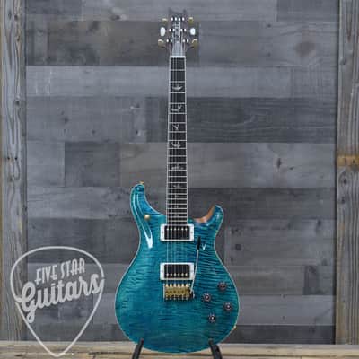 Pre-Owned PRS McCarty 594 Tremolo Wood Library - Laguna Blue with Hard Shell Case image 3