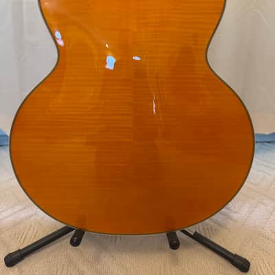 D'Angelico Excel Series Style B Throwback Hollowbody Electric Guitar with USA Seymour Duncan Floating Mini Humbucker Vintage Natural - Vintage Natural image 13