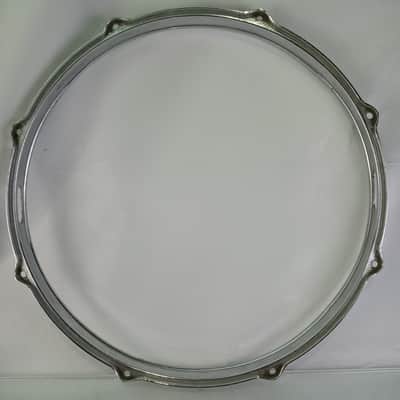 Gretsch 14"8-Lug Die-Cast Snare Drum Resonant Rim/Hoop Chrome USA Vintage 60s RB image 8