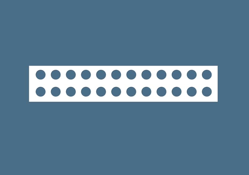 2 x blank front panel labels stickers for patchbay Behringer PX3000 image 1