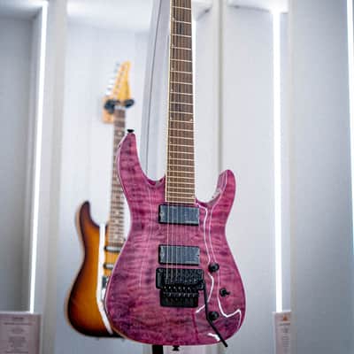 Jackson X Series SLATXSDQ 3-7 Soloist Transparent Purple image 1