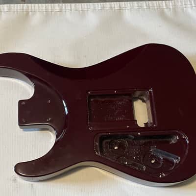 2000's Japan Jackson DKMG Dinky Red Flame Guitar Body Floyd Ready image 10