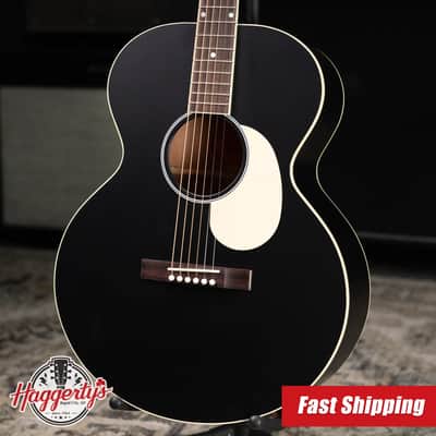 Gibson Century Collection J-185 12-Fret Acoustic Guitar - Ebony with Hardshell Case image 1