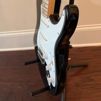 Squier Affinity Series Stratocaster - Black w/ White Pickguard (Mint, Pro Setup, Low Action) image 9
