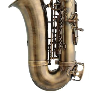 AS-II Alto Saxophone Beginner Kit – Antique Brass Eb E-Flat Sax with Case, Stand & Accessories (Vintage Finish) image 9