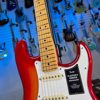 Fender Player II Stratocaster Electric Guitar - Aged Cherry Burst with Maple Fingerboard Auth Deal Free Ship! 678 FREE PLEK! image 3