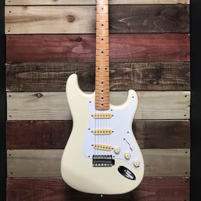Squier MIJ Standard Stratocaster Maple Fretboard Arctic White 1980s image 8