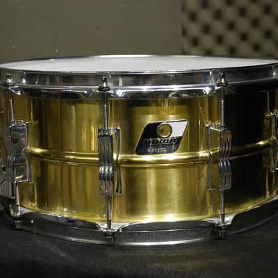 Ludwig LM304 Rocker Brass 6.5x14" 10-Lug Snare 2000s