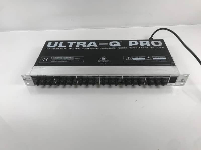 Behringer Ultra-Q Pro PEQ2200 5 Band Parametric Equalizer | Reverb