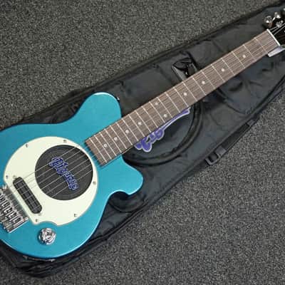 Pignose Travel Electric Guitar PGG-259 2026 - Metallic Blue with Gig Bag & Pro Setup image 6