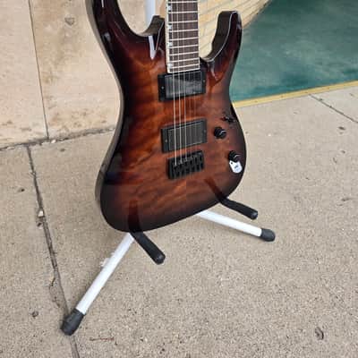 ESP LTD MH-200HT QM 2026 - Dark Brown Sunburst image 3