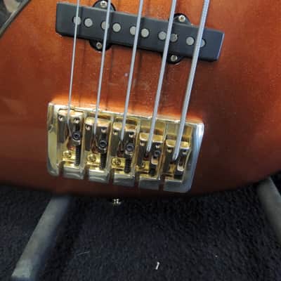 Bass Mods Lefty J/P style 5 string Orange image 5