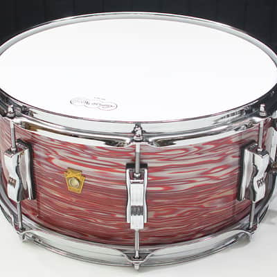 Ludwig Legacy Maple 6.5" x 14" Snare Drum w/ VIDEO! 3-Ply Vintage Pink Oyster image 2