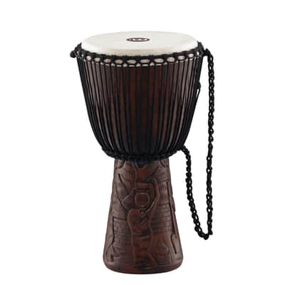 Meinl Percussion PROADJ2-L Professional 12" African Style Mahogany Djembe with Goat Skin Head image 1