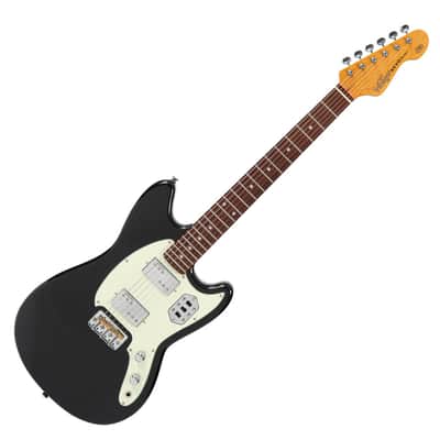 Vintage REVO Series 'Colt HH Twin Hardtail' Electric Guitar ~ Boulevard Black image 1
