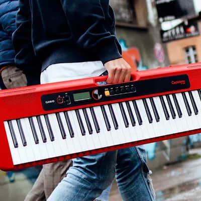 Casio CT-S200 Casiotone 61-Key Keyboard - Red w/ Adjustable Stand image 7