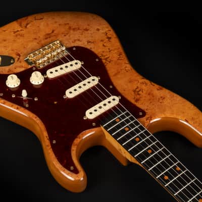 2021 Fender Custom Shop Artisan Maple Burl Stratocaster NOS - Aged Natural | USA Limited Edition Roasted Birdseye Maple Neck Macassar Ebony Fretboard Kloppmann ST60 Pickups | CoA OHSC image 8
