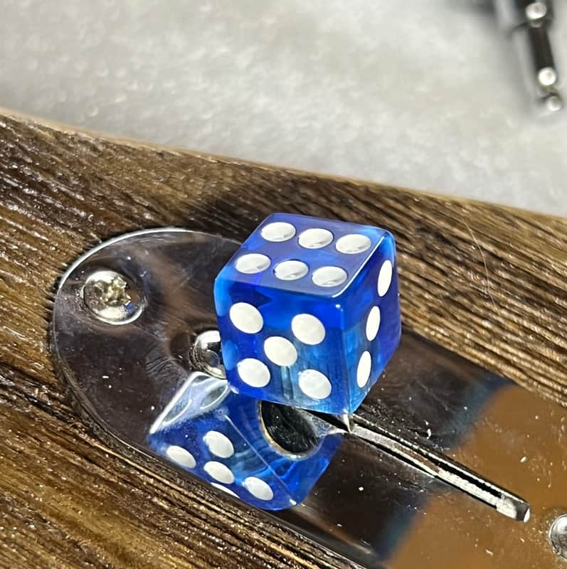 Kinnatone BLUE Dice Switch Tip for blade style switch Strat or Tele 3 way 5 way image 1