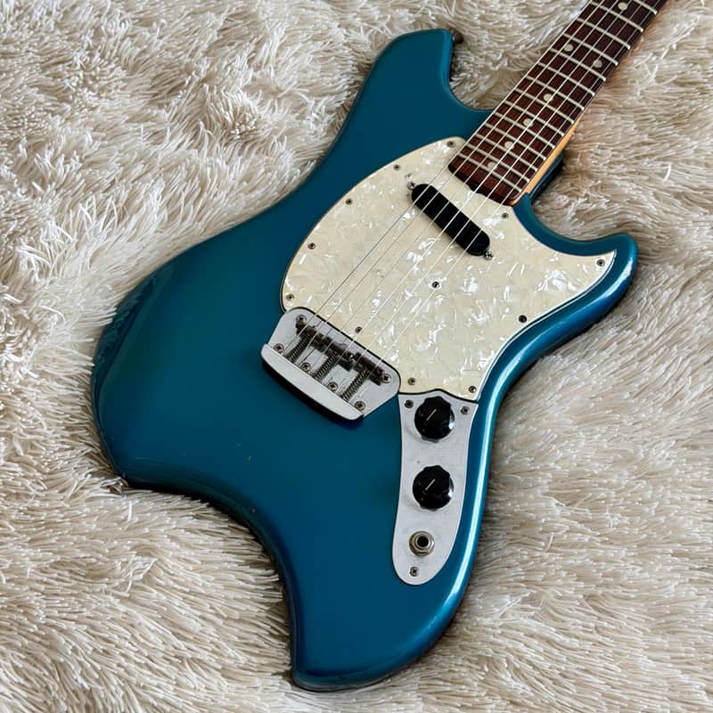 1969 Fender Swinger Lake Placid Blue Electric Guitar - Good