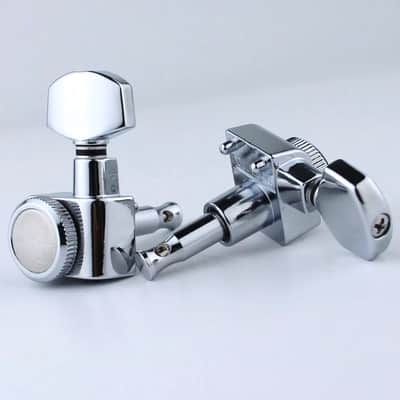 6 Premium In-line Locking Guitar Tuners Machine Head for electric and Acoustic guitars Complete Set image 7