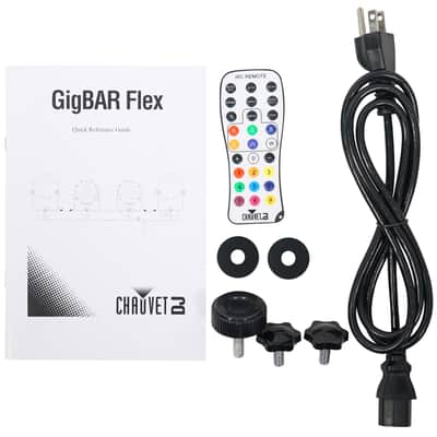 Chauvet DJ GigBAR Flex Lighting System w/ 2) Derby+2) Par Can Lights+Footswitch image 9