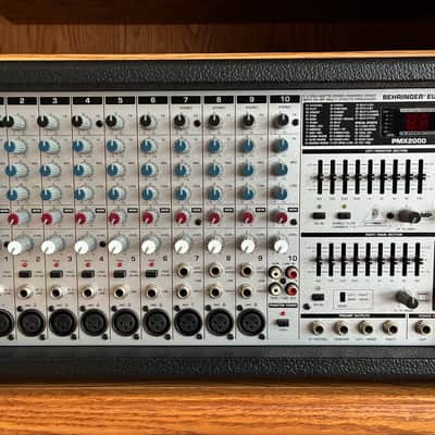 Behringer Europower PMX2000 2x250-Watt Stereo Powered Mixer with Multi-Effects Processor 2000s - Silver image 3