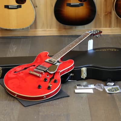 Minty! 2019 Heritage H-535 Semi-Hollow Electric Guitar Figured Cherry + OHSC image 1