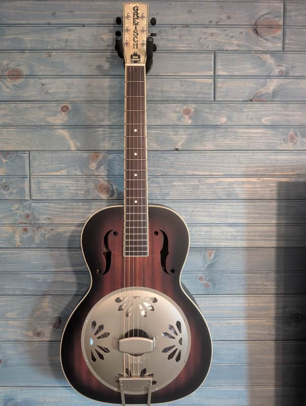 Gretsch G9240 Alligator Round-Neck Mahogany Body Biscuit Cone Resonator Guitar 2010s - 2-Color Sunburst image 1