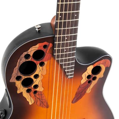 Ovation CE44-1 Celebrity Mid-Depth Solid Spruce Top Mahogany Neck 6-String Acoustic-Electric Guitar image 8