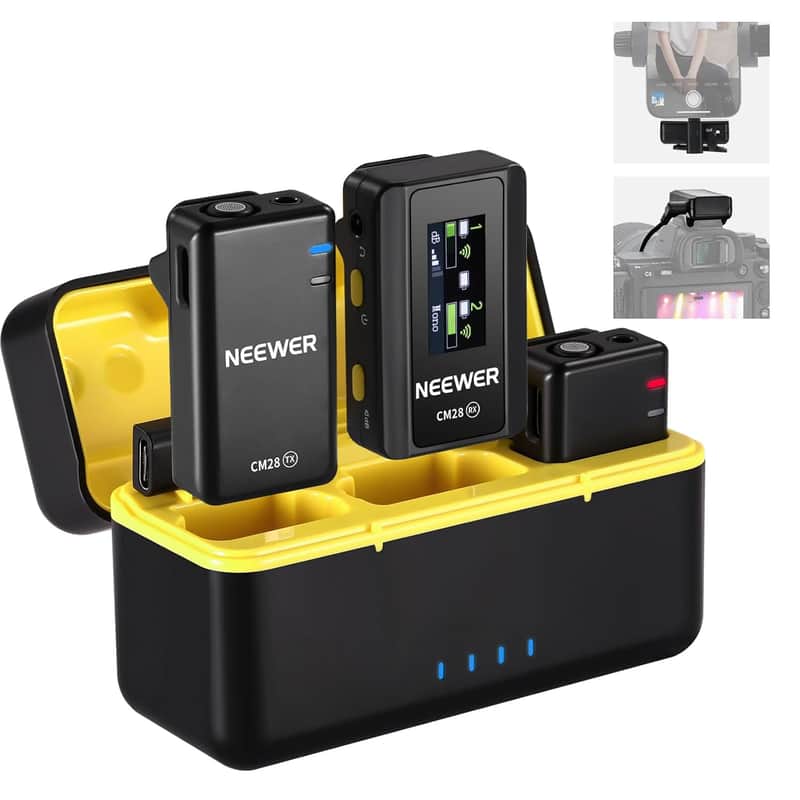 2025 Neewer Cm28 Professional Wireless Lavalier Microphone For…