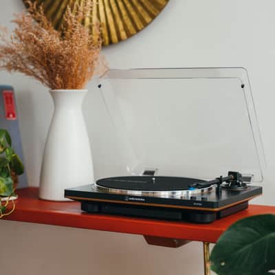 Audio-Technica AT-LP70X-BZ Fully Auto Belt-Drive Turntable & Studio Monitors image 7