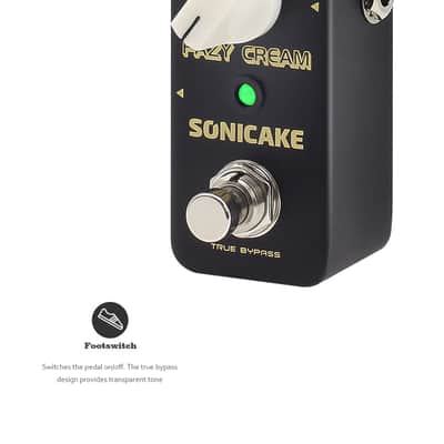 SONICAKE Fazy Cream True Bypass Vintage Fuzz Guitar Effects Pedal(U.S. domestic inventory) image 3