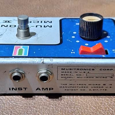 1970's Mu-Tron Micro V Auto-Wah Filter Mu-Tron III Variant - Silver - image 5