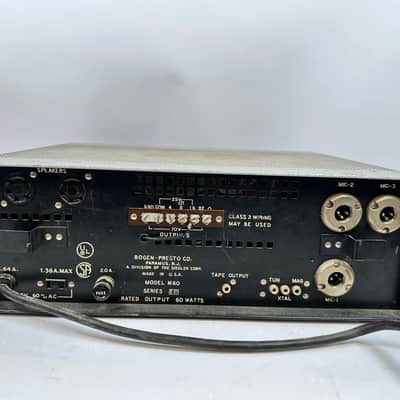 Vintage Bogen Presto M60 Tube Amplifier MIc Preamplifier Mixer image 7