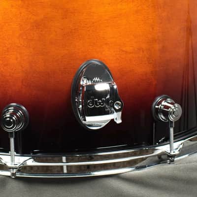 DW Design Series Maple Floor Tom, 16x18, Tobacco Burst Gloss Lacquer (DDLG1618TTTB) image 2