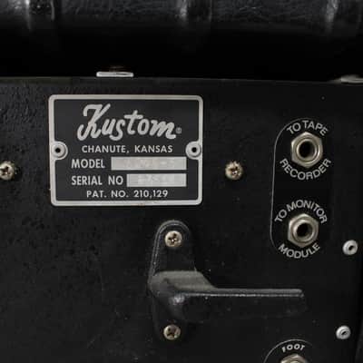 1972 Kustom K200-5 Solid State Tuck And Roll Head Black image 7