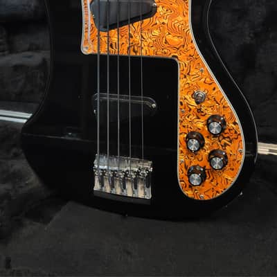 Rickenbacker 2019 4003S/5 Jetglo 5-String Bass, Custom Pickguard, OHSC image 4