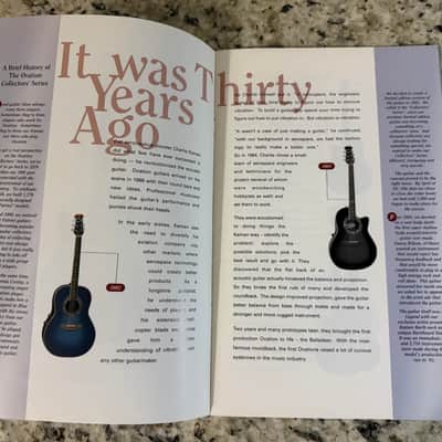 Ovation Collectors Series Brochure Catalog 1996 Adamas II Custom Legend Long Neck image 5