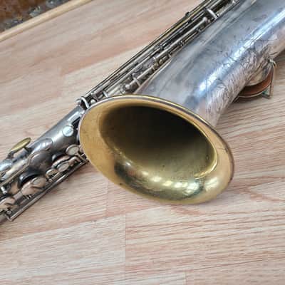 Buesher True Tone Low Pitch Tenor Vintage 1920's - Silver image 15