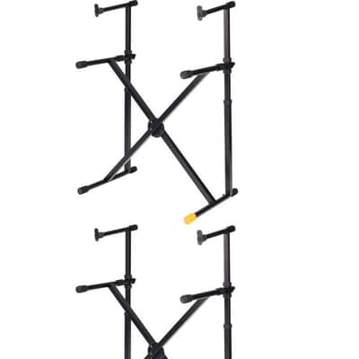 Hercules Stands KS210B EZ-LOK Double Tier X Keyboard Stand -NEW image 6