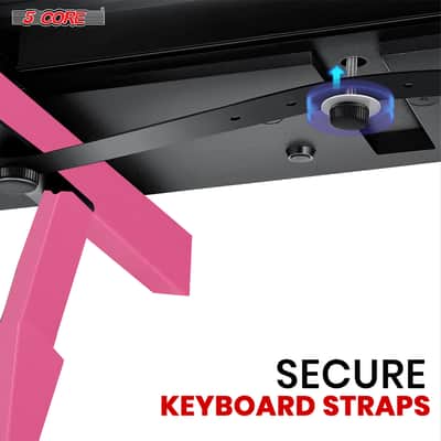 5 Core Keyboard Stand Z Shape Adjustable Foldable Heavy Duty Key Board Piano DJ Controller Stands image 7
