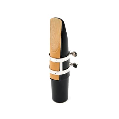 Rico Ligature for Bass Clarinet Nickel-Plated, Ligature & Cap Set image 2