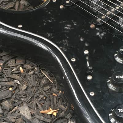 LEFTY! 1978 Vintage Fender Stratocaster Black Nitro Lacquer Strat Aged Relic Guitar Left CBS ‘78 HSC image 8