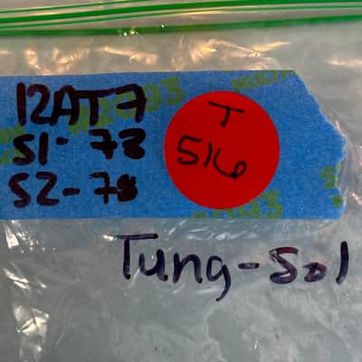 1950s Tung Sol 12AT7 ECC81 Vintage Gray Plate D Getter Preamp Tube! T516 image 5