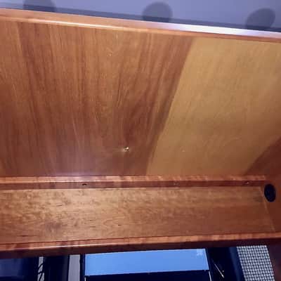 ARGOSY-STYLE CHERRY WOOD CONSOLE STUDIO DESK + 10-SPACE RACK SIDECAR - LOCAL PICKUP ONLY, SUN CITY CENTER,  FLORIDA 33573 image 8
