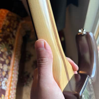 2005 Fender Highway One Stratocaster Cocoa Transparent image 7